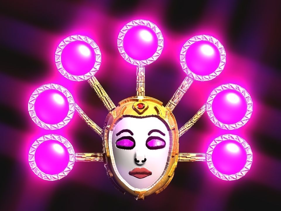 Queen Crown Spaceship Low-poly 3D model_1