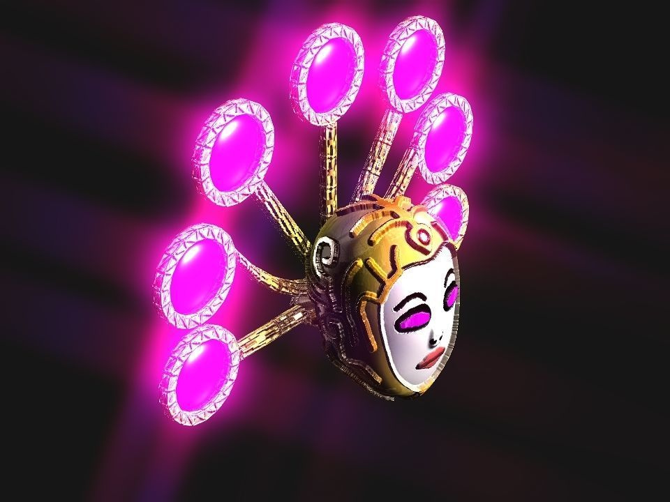 Queen Crown Spaceship Low-poly 3D model_20