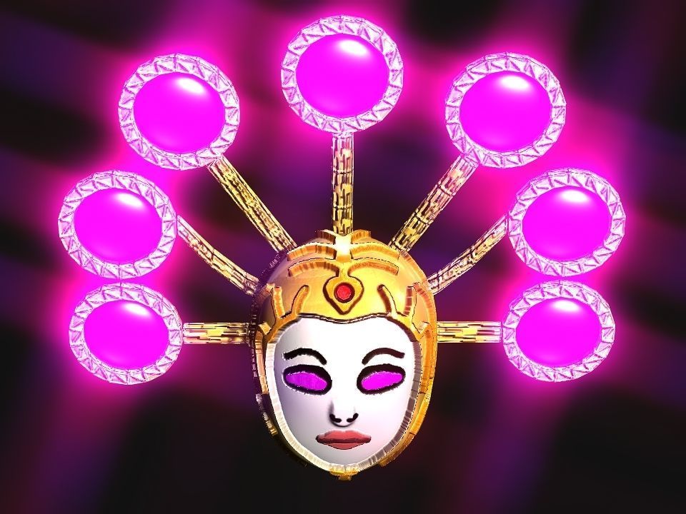 Queen Crown Spaceship Low-poly 3D model_14