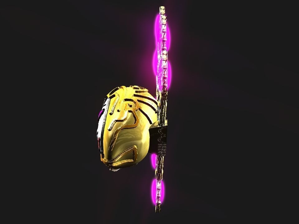 Queen Crown Spaceship Low-poly 3D model_24