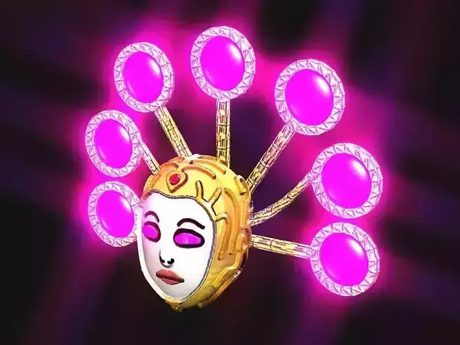 Queen Crown Spaceship Low-poly 3D model