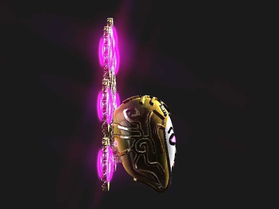 Queen Crown Spaceship Low-poly 3D model_8