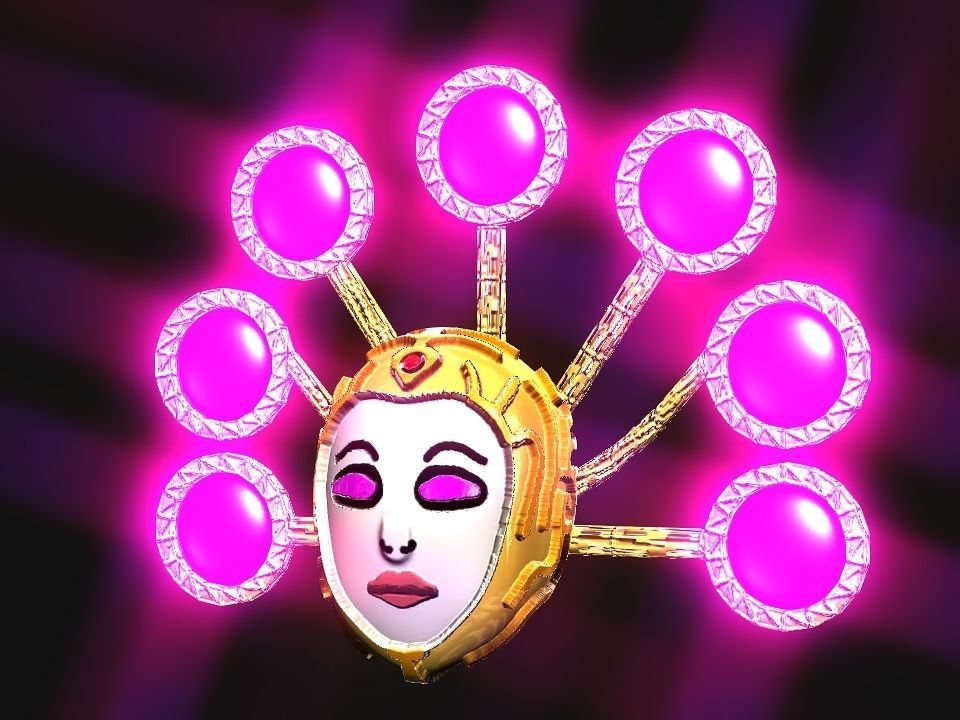 Queen Crown Spaceship Low-poly 3D model_12