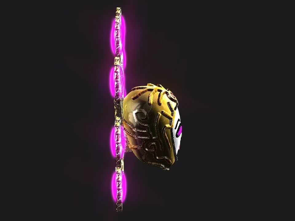 Queen Crown Spaceship Low-poly 3D model_19