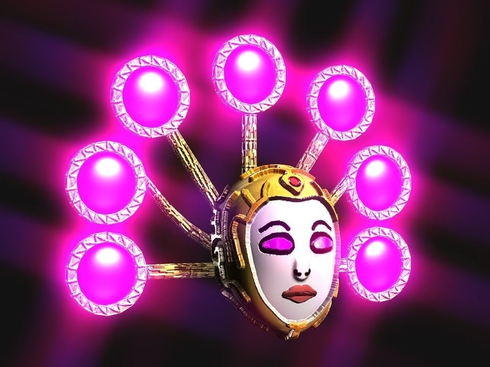 Queen Crown Spaceship Low-poly 3D model_13