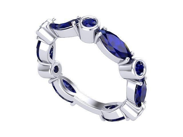 Weird Sapphire Ring 3D print model