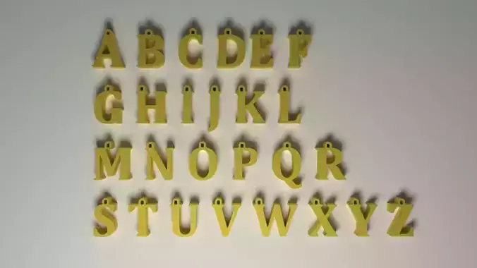 alphabet for jewelry