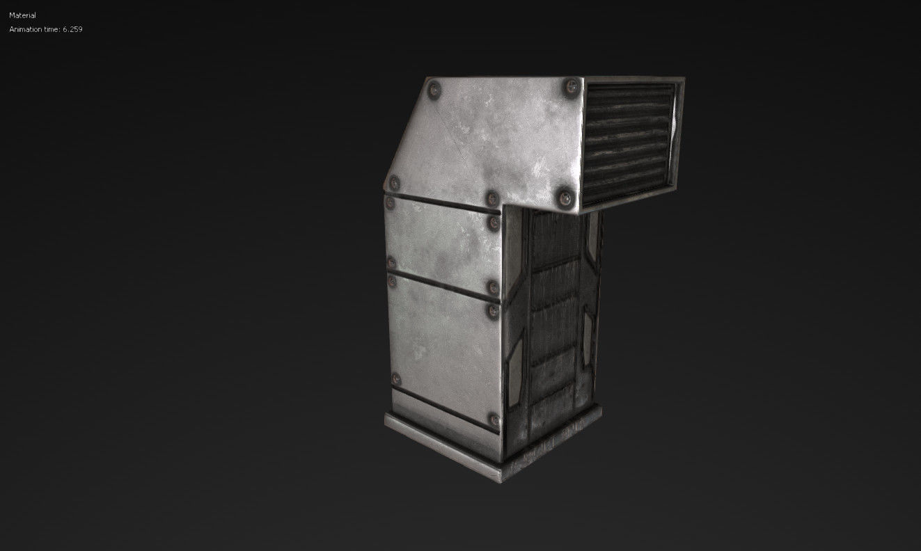 Vent Prop Low-poly 3D model_4