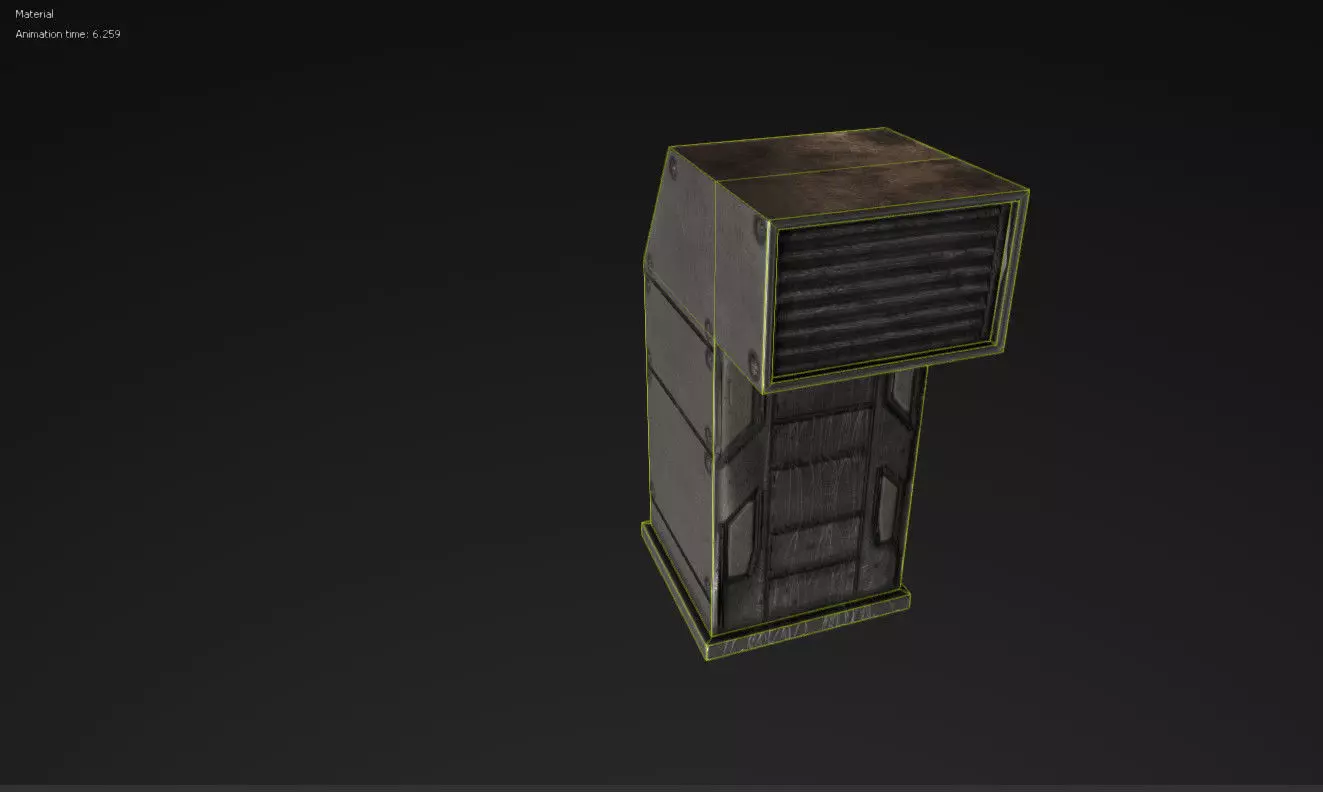 Vent Prop Low-poly 3D model_0