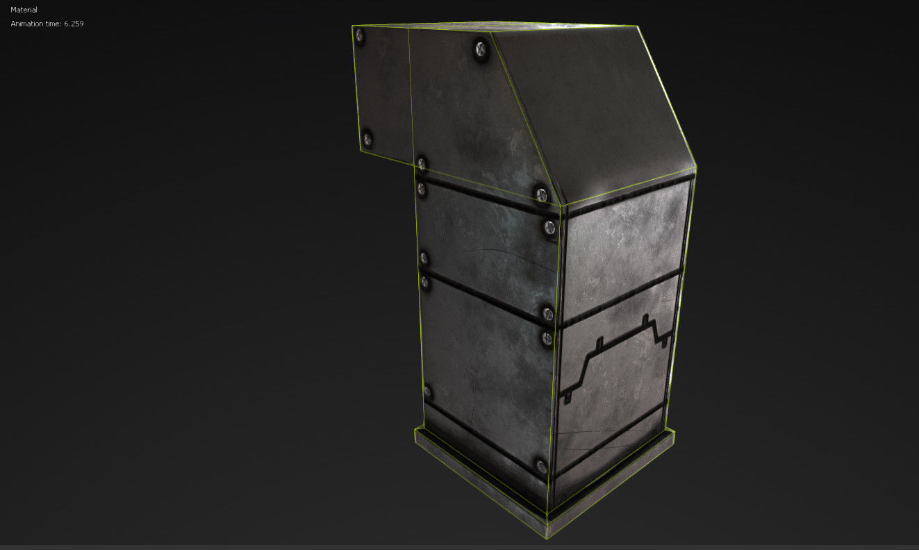 Vent Prop Low-poly 3D model_1