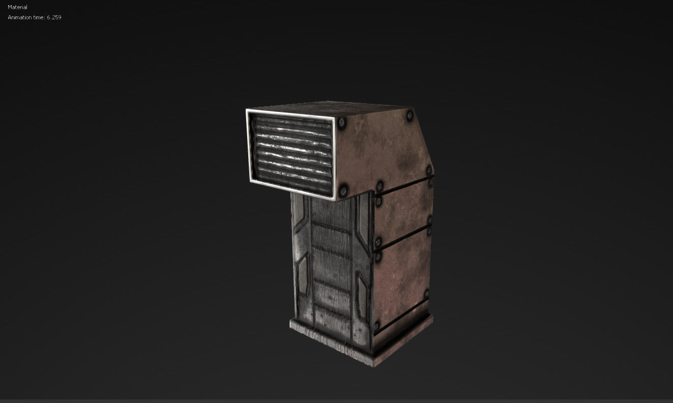 Vent Prop Low-poly 3D model_3