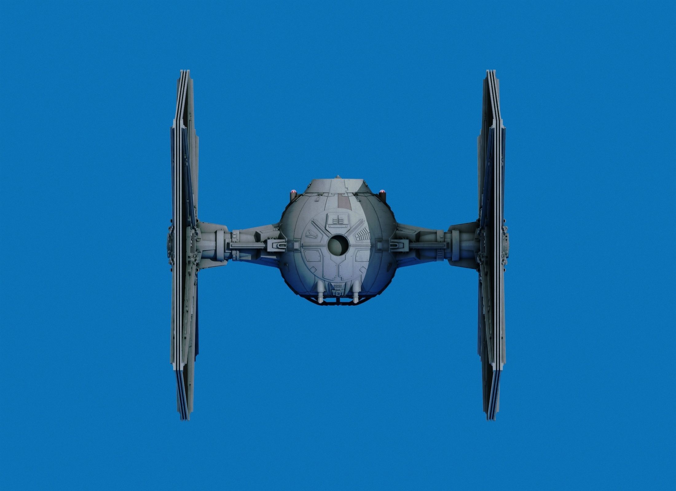 Star Ware Return A New Hope Tie Figther 3D print model_6