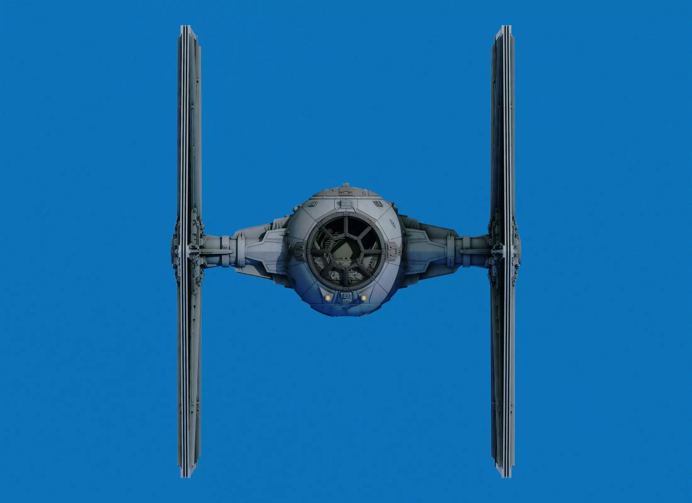 Star Ware Return A New Hope Tie Figther 3D print model_0