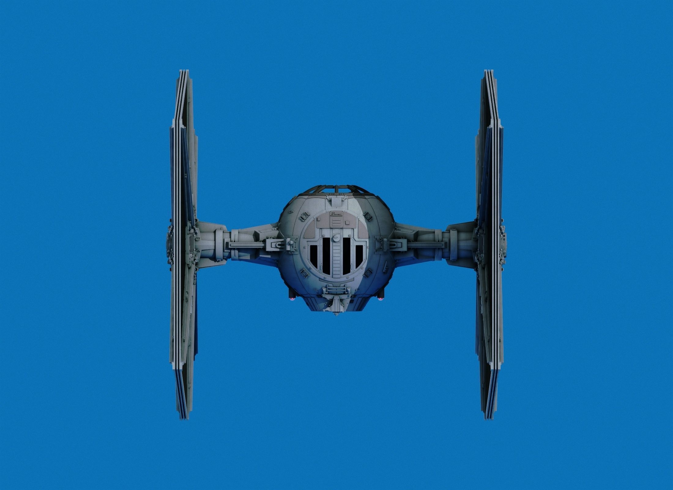 Star Ware Return A New Hope Tie Figther 3D print model_5