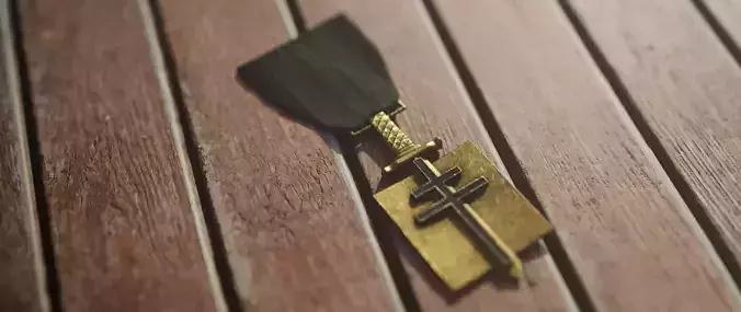 Order of Liberation - WW2 French Military Medal Free low-poly 3D model