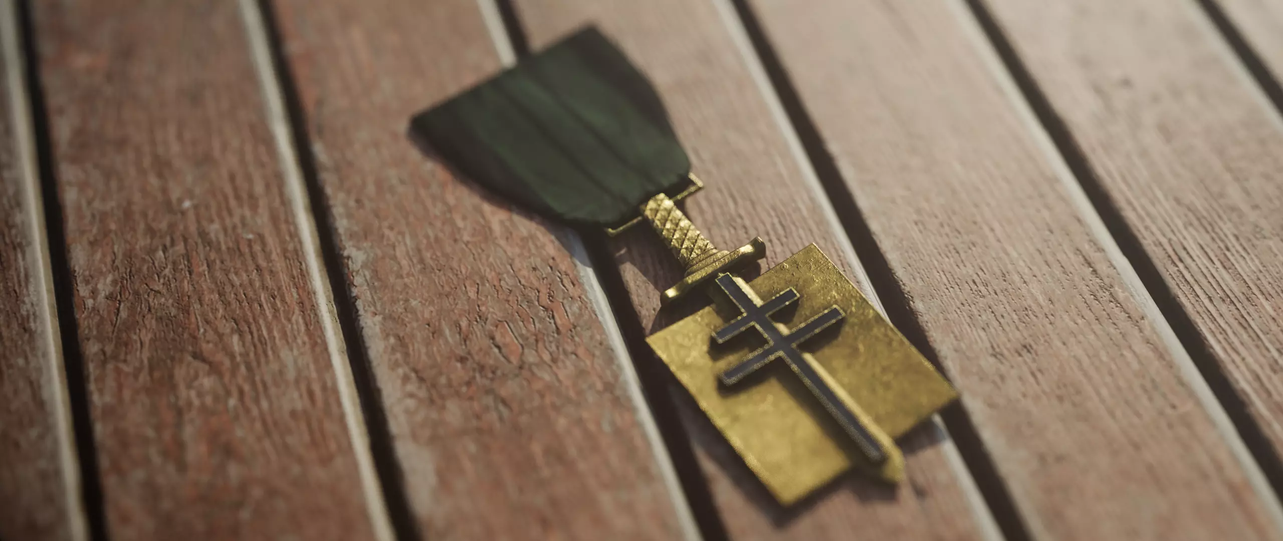 Order of Liberation - WW2 French Military Medal Free low-poly 3D model