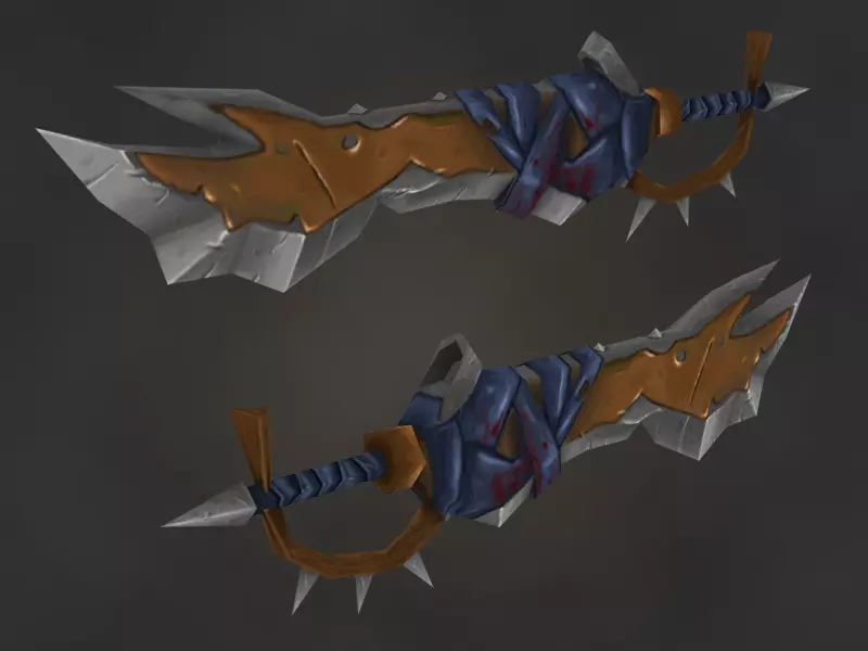 Fantasy Swords for Games Low-poly 3D model_0