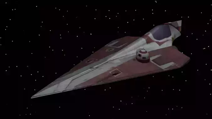 Star Wars - Delta 7 Jedi Fighter 3D model