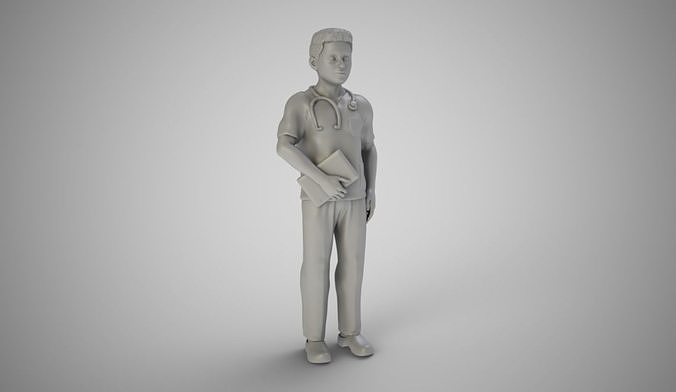 Doctor 2 man in suit 3D print model
