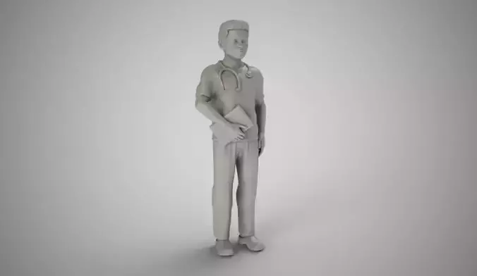 Doctor 2 man in suit 3D print model