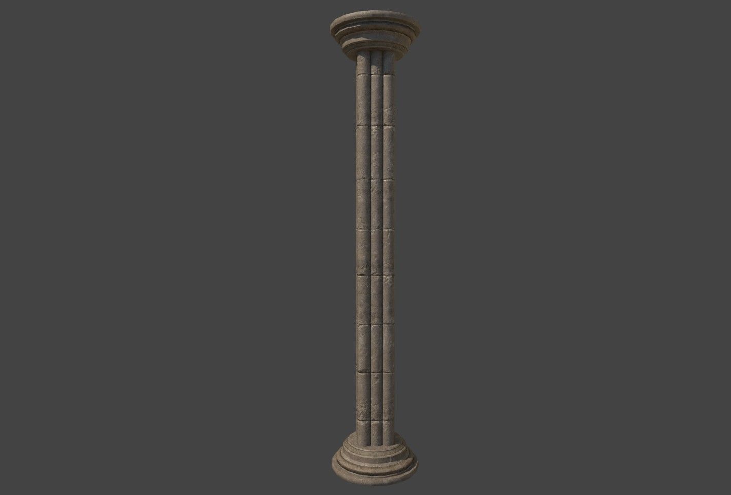 Cathedral Stone Trim Asset pack Free low-poly 3D model_8