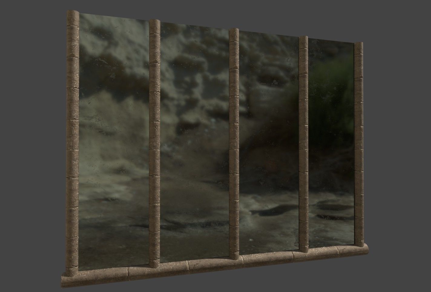 Cathedral Stone Trim Asset pack Free low-poly 3D model_19