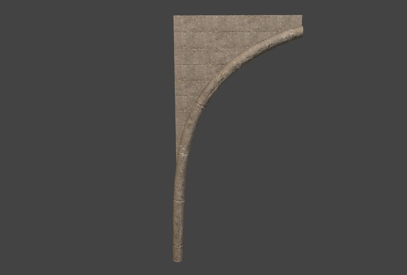Cathedral Stone Trim Asset pack Free low-poly 3D model_6