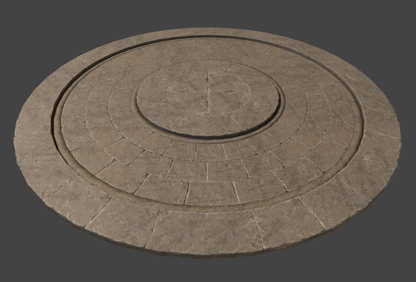 Cathedral Stone Trim Asset pack Free low-poly 3D model_13