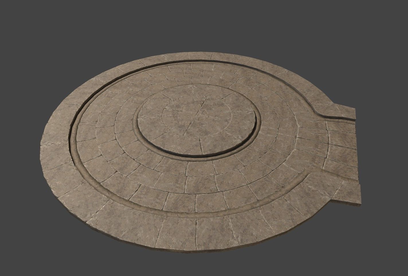 Cathedral Stone Trim Asset pack Free low-poly 3D model_11