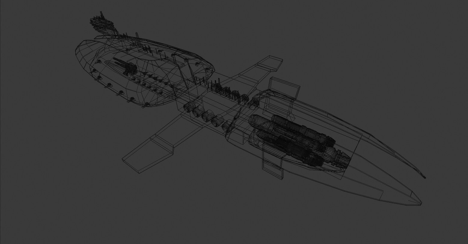 Star Wars - Separatist Cruiser 3D model_7