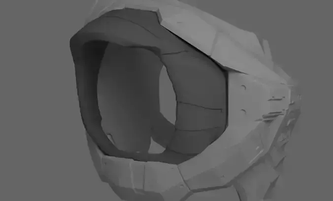 Halo Cosplay Armor Shoulder Gasket 3D File 3D model