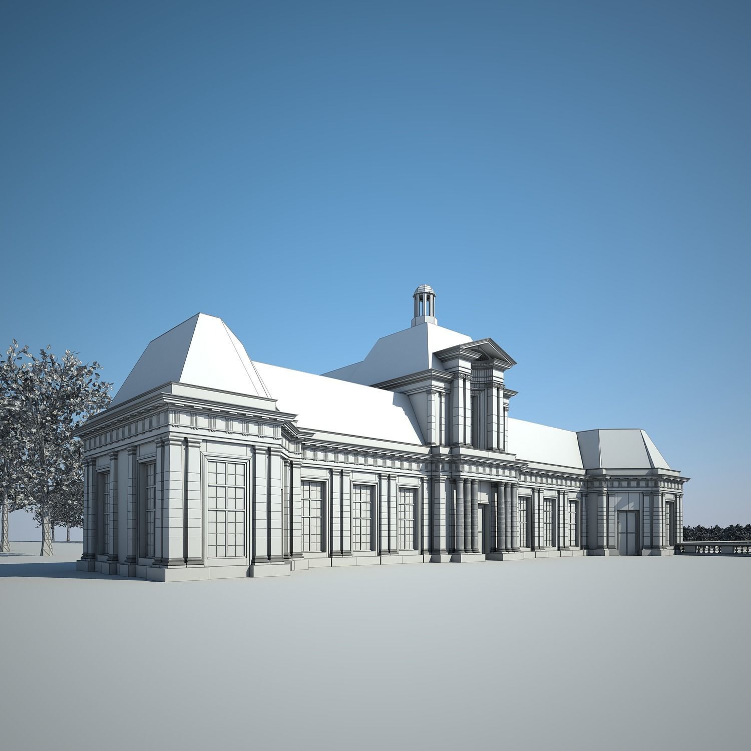 Chateau and Garden 3D model_54