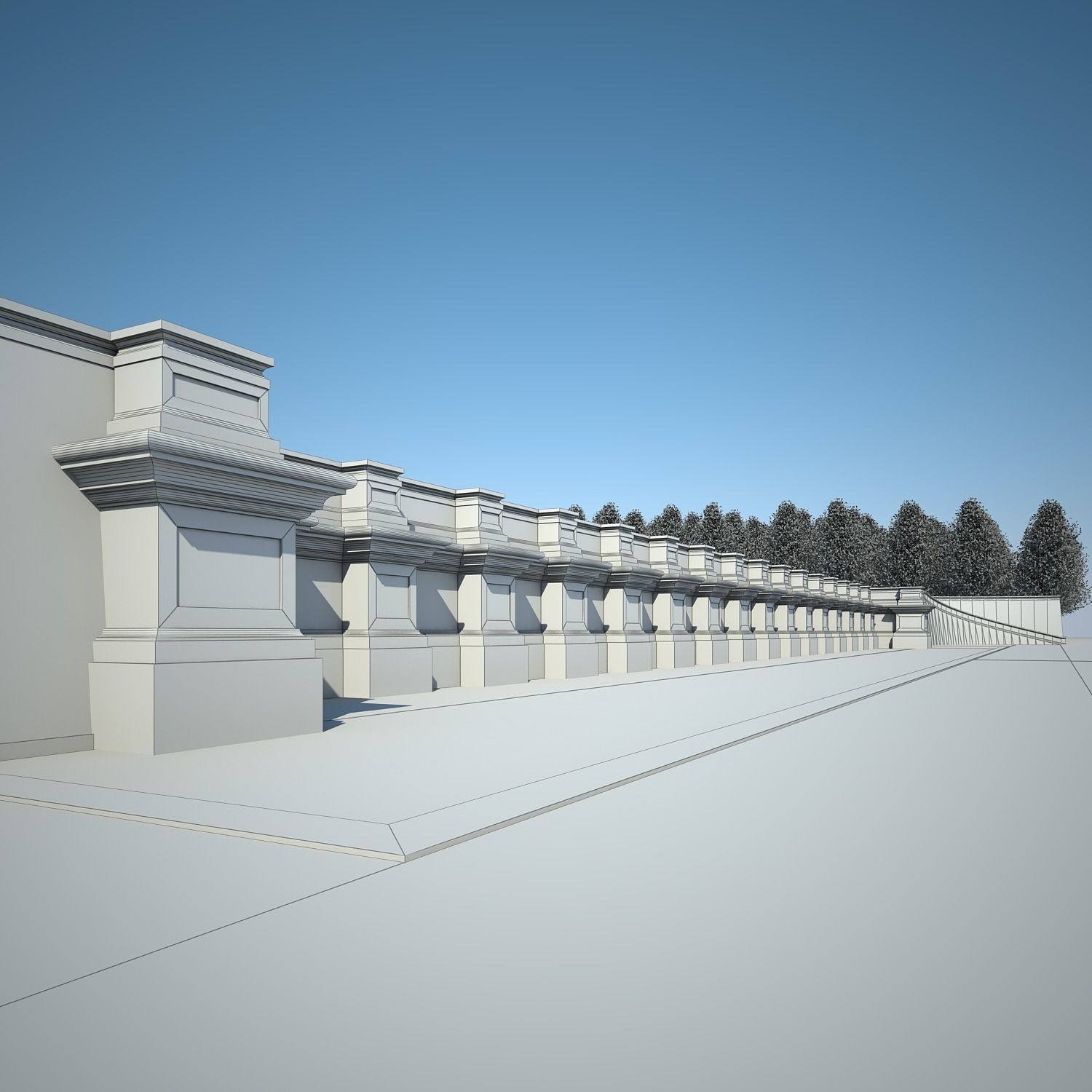 Chateau and Garden 3D model_89