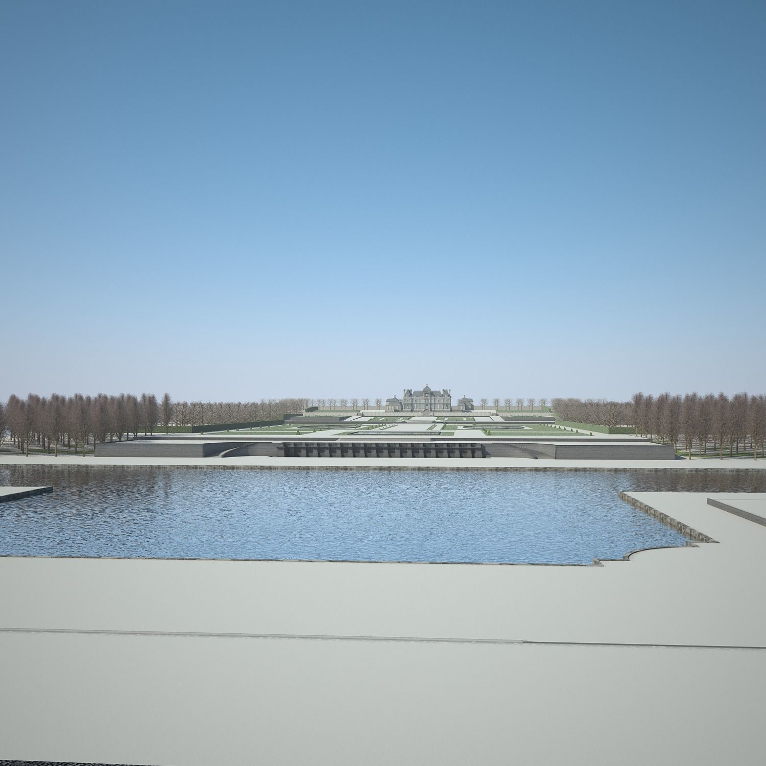 Chateau and Garden 3D model_41