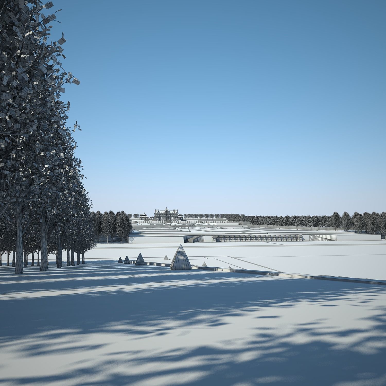 Chateau and Garden 3D model_85