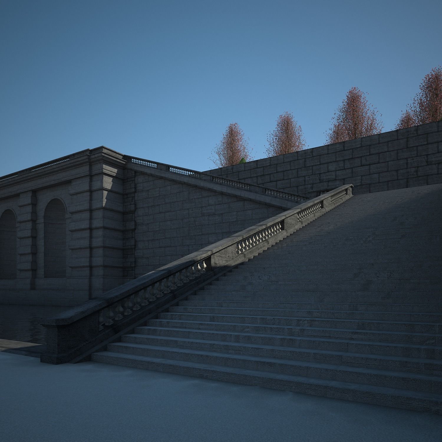 Chateau and Garden 3D model_39