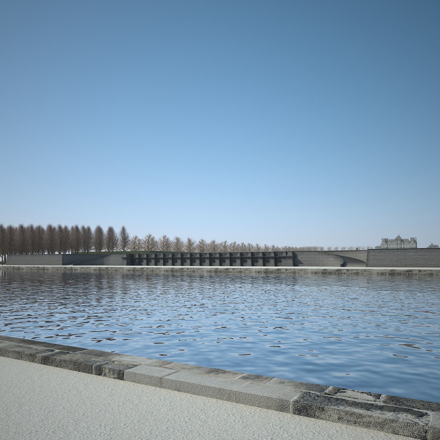 Chateau and Garden 3D model_43