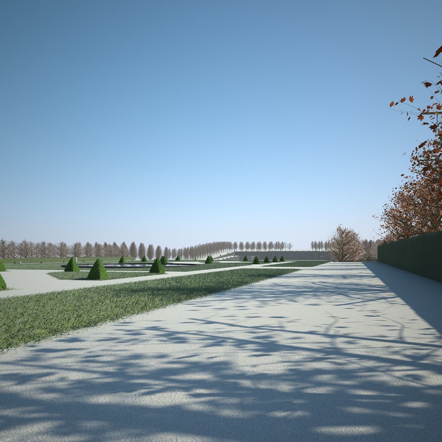 Chateau and Garden 3D model_22