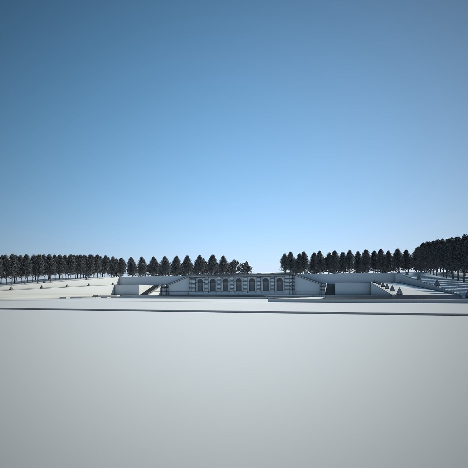 Chateau and Garden 3D model_78