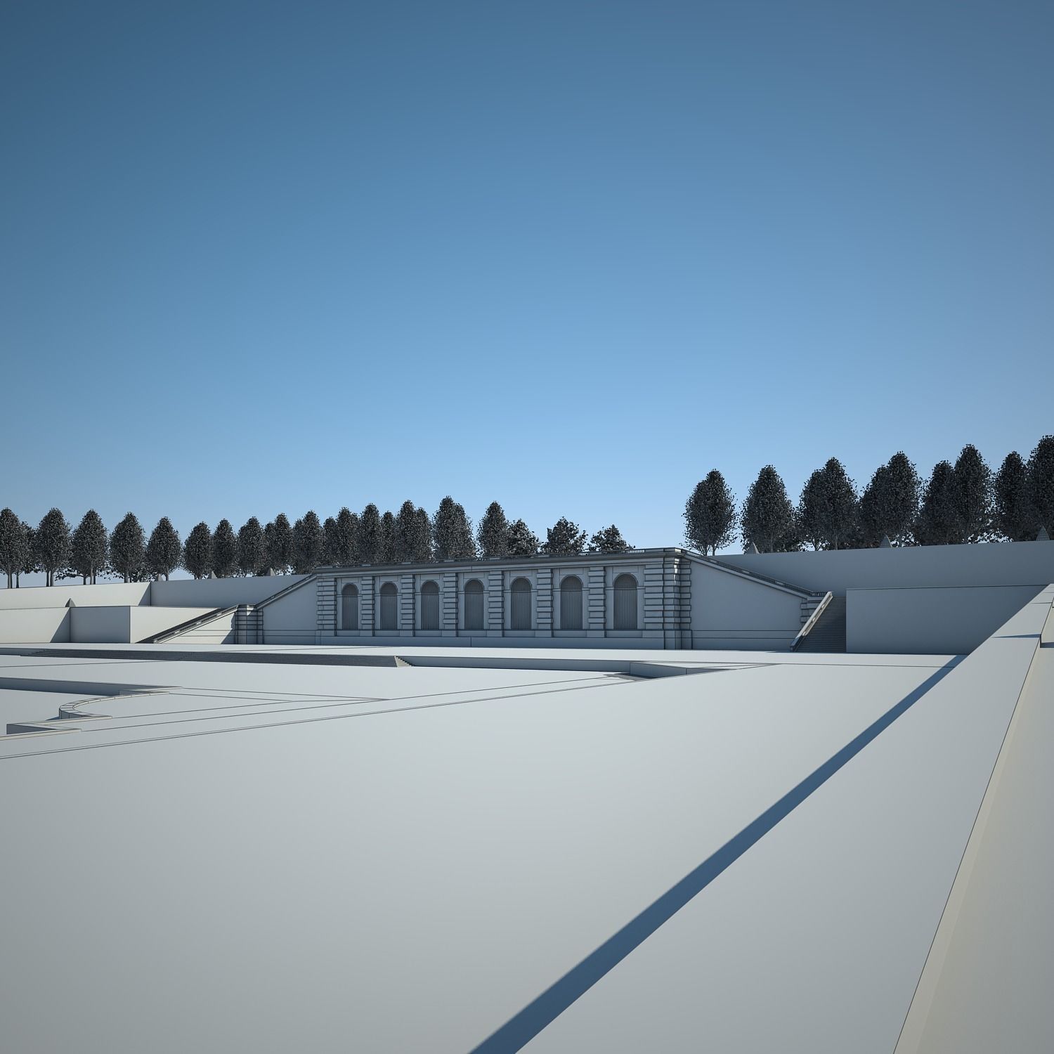 Chateau and Garden 3D model_79
