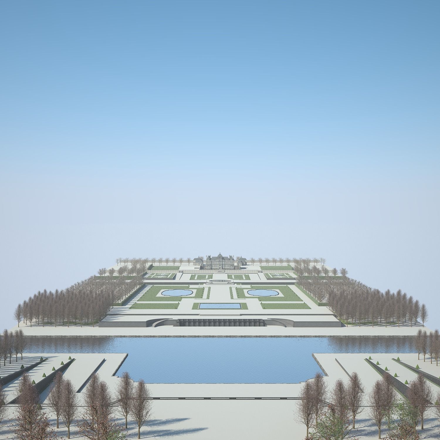 Chateau and Garden 3D model_48