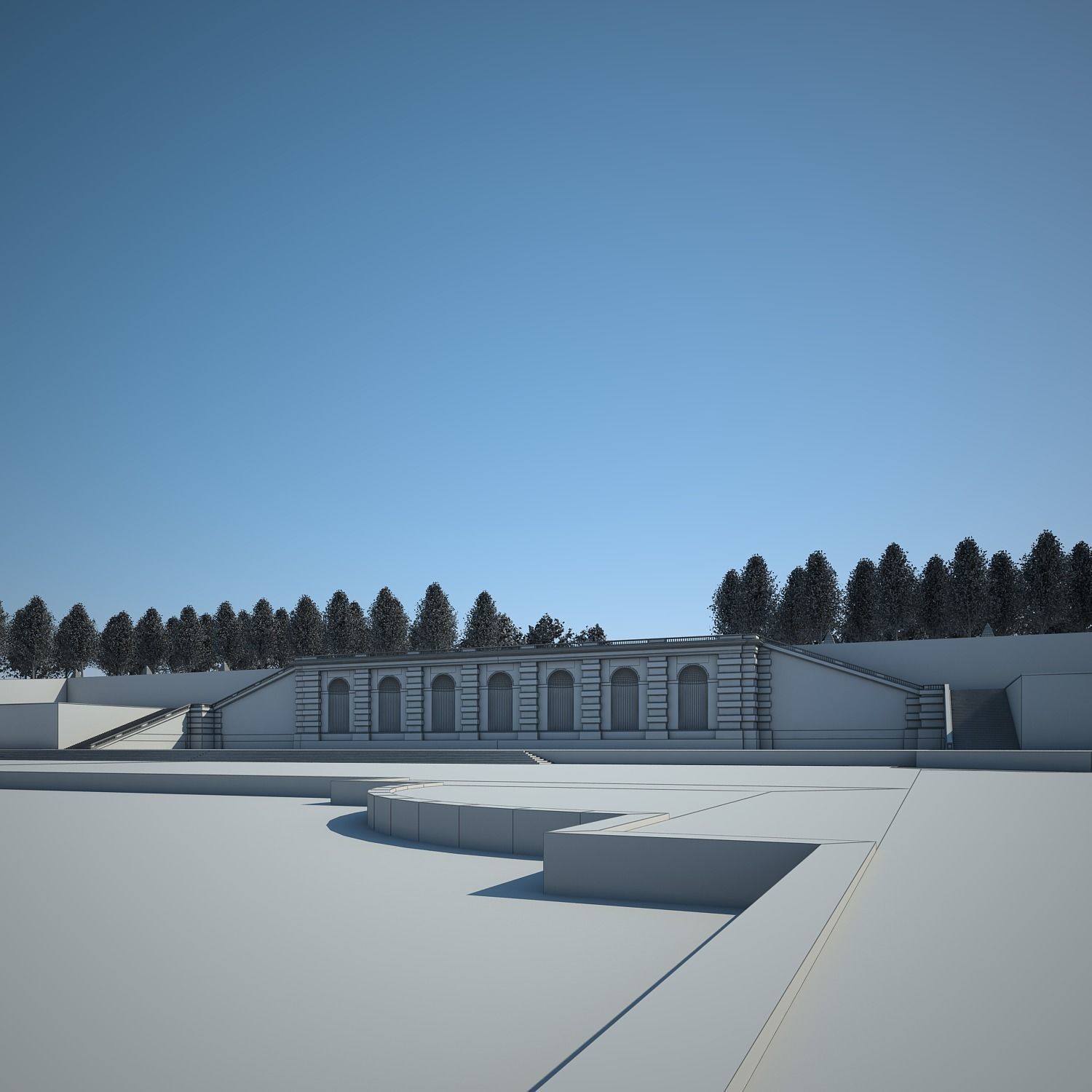 Chateau and Garden 3D model_80