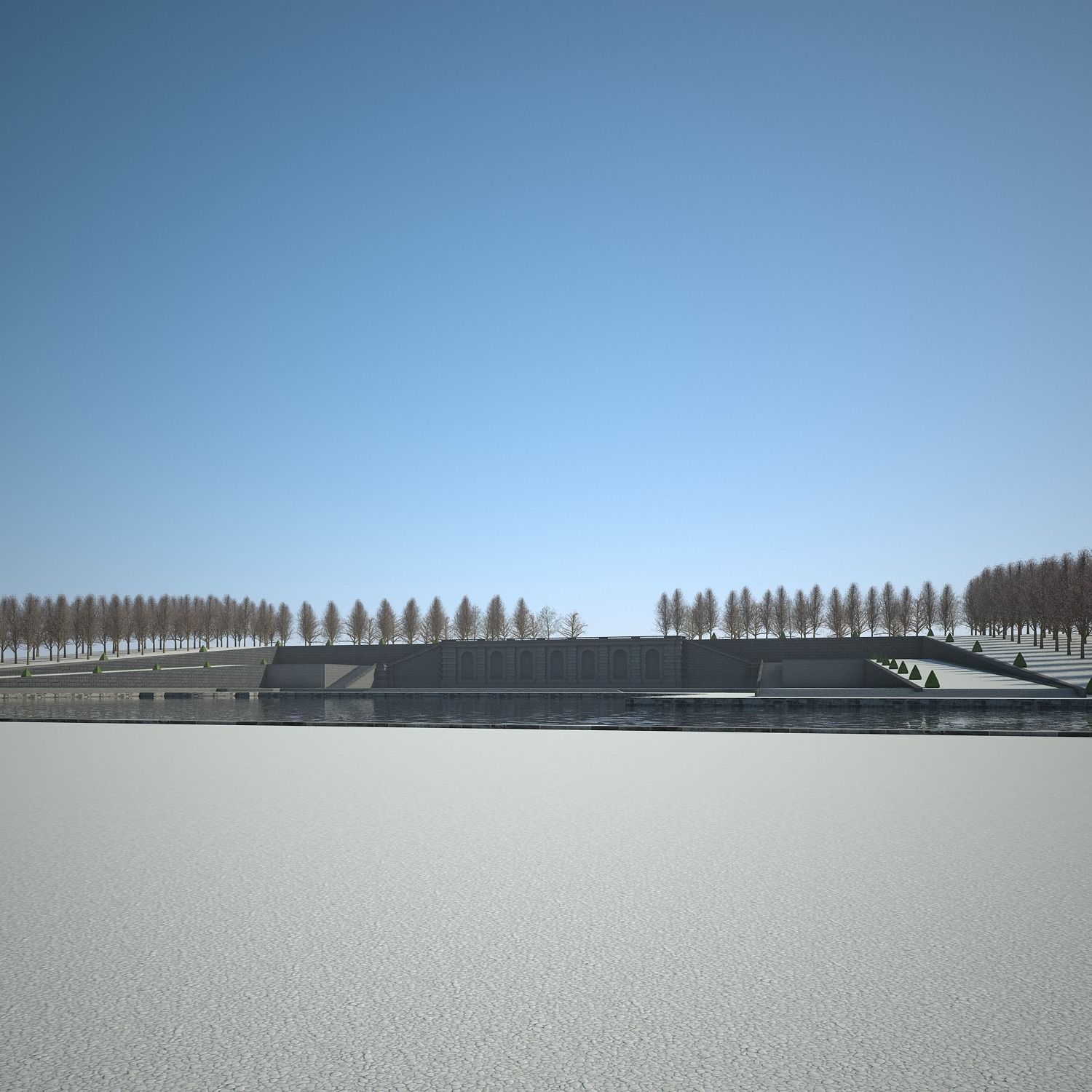 Chateau and Garden 3D model_35