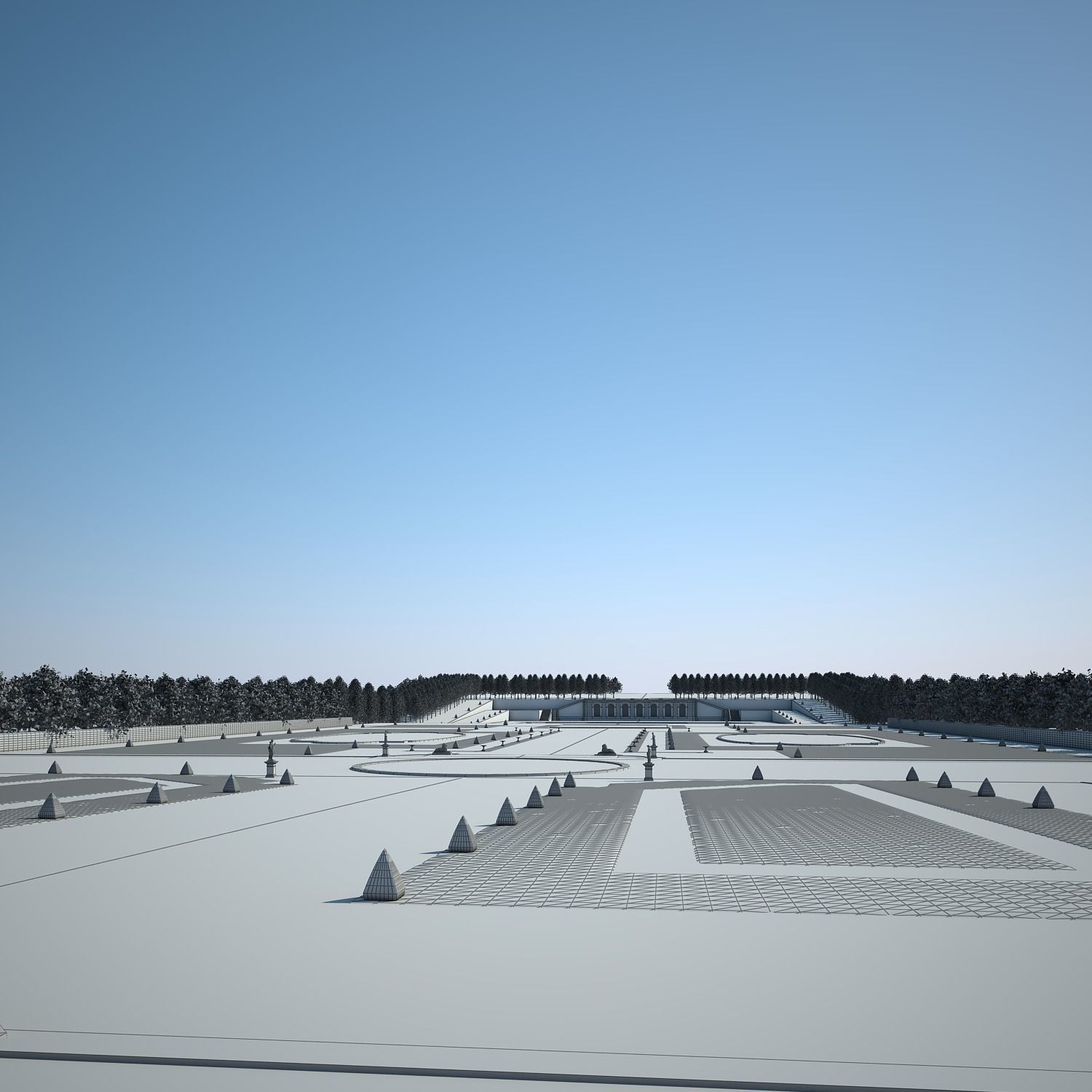Chateau and Garden 3D model_75