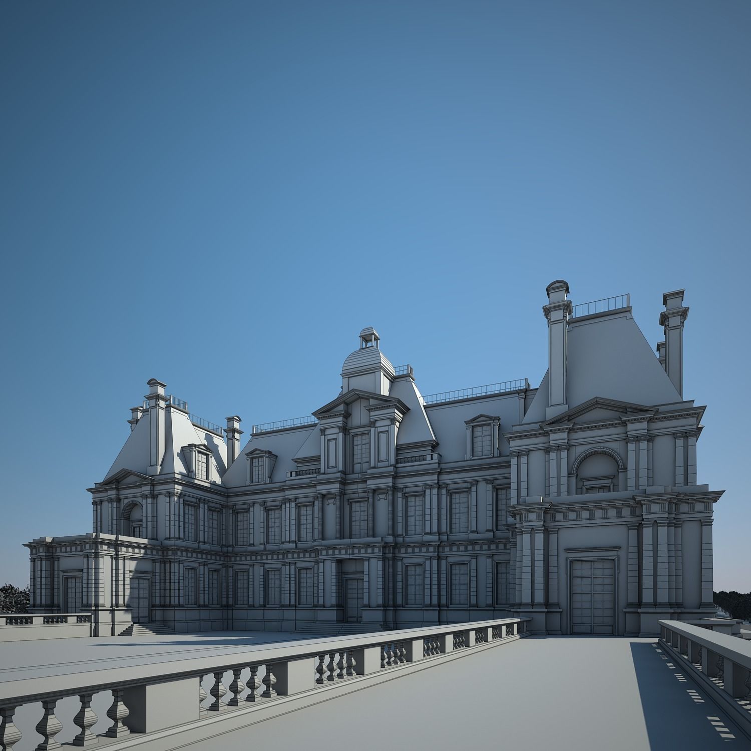 Chateau and Garden 3D model_57