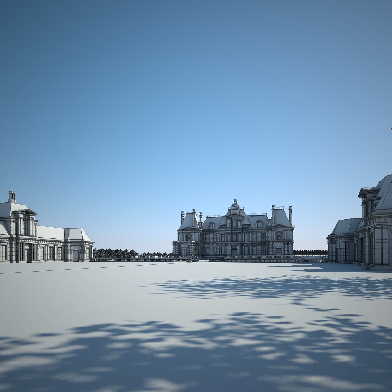 Chateau and Garden 3D model_53