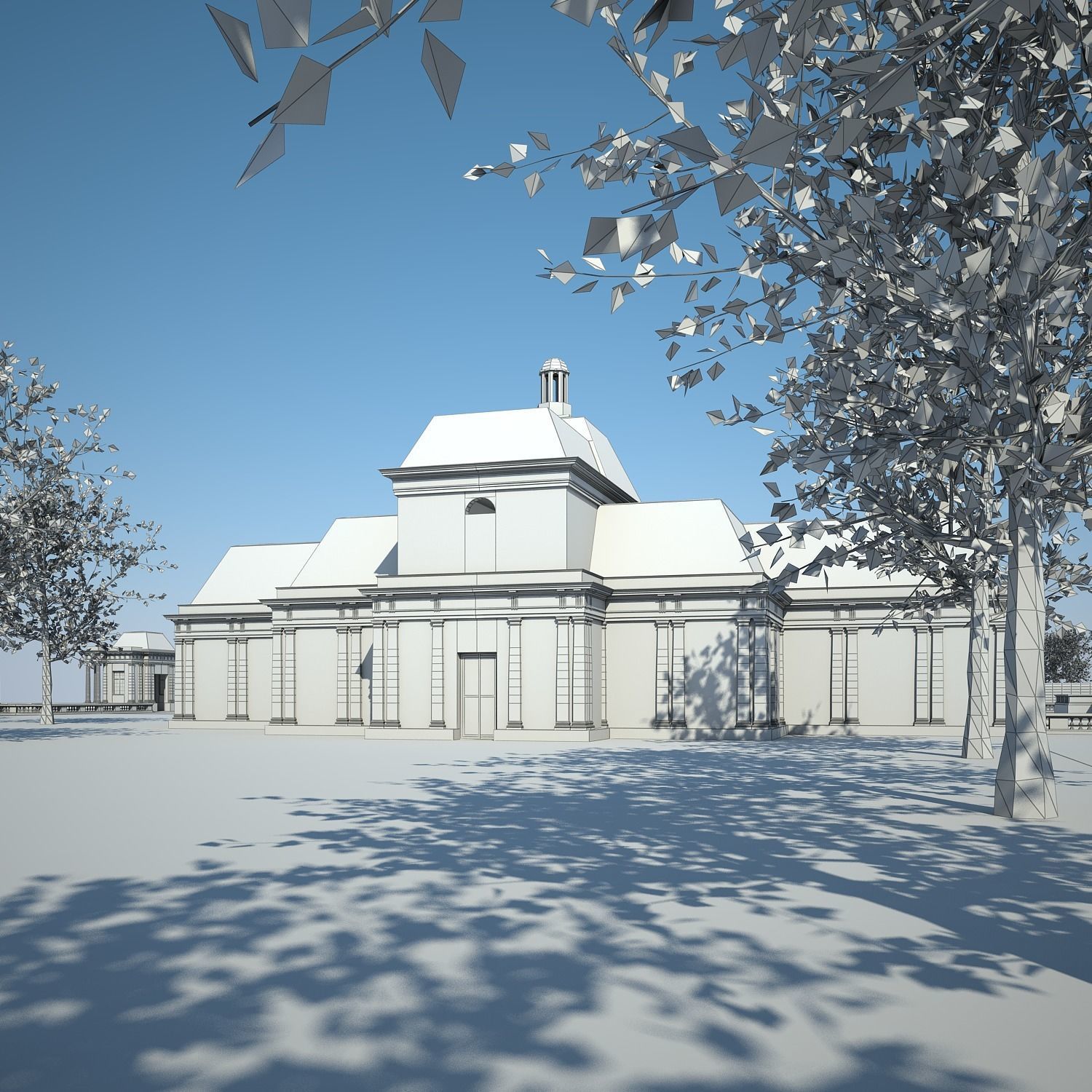 Chateau and Garden 3D model_94