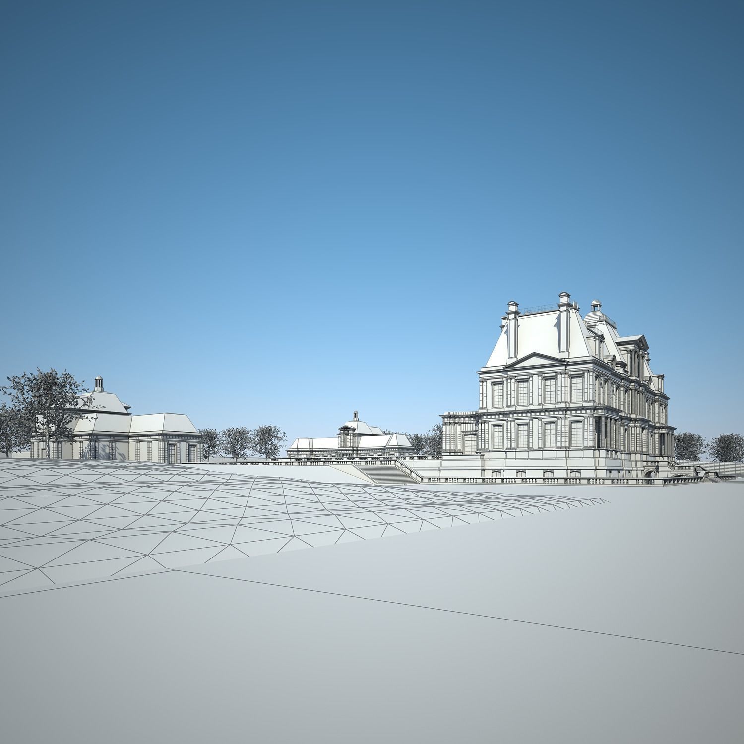 Chateau and Garden 3D model_62