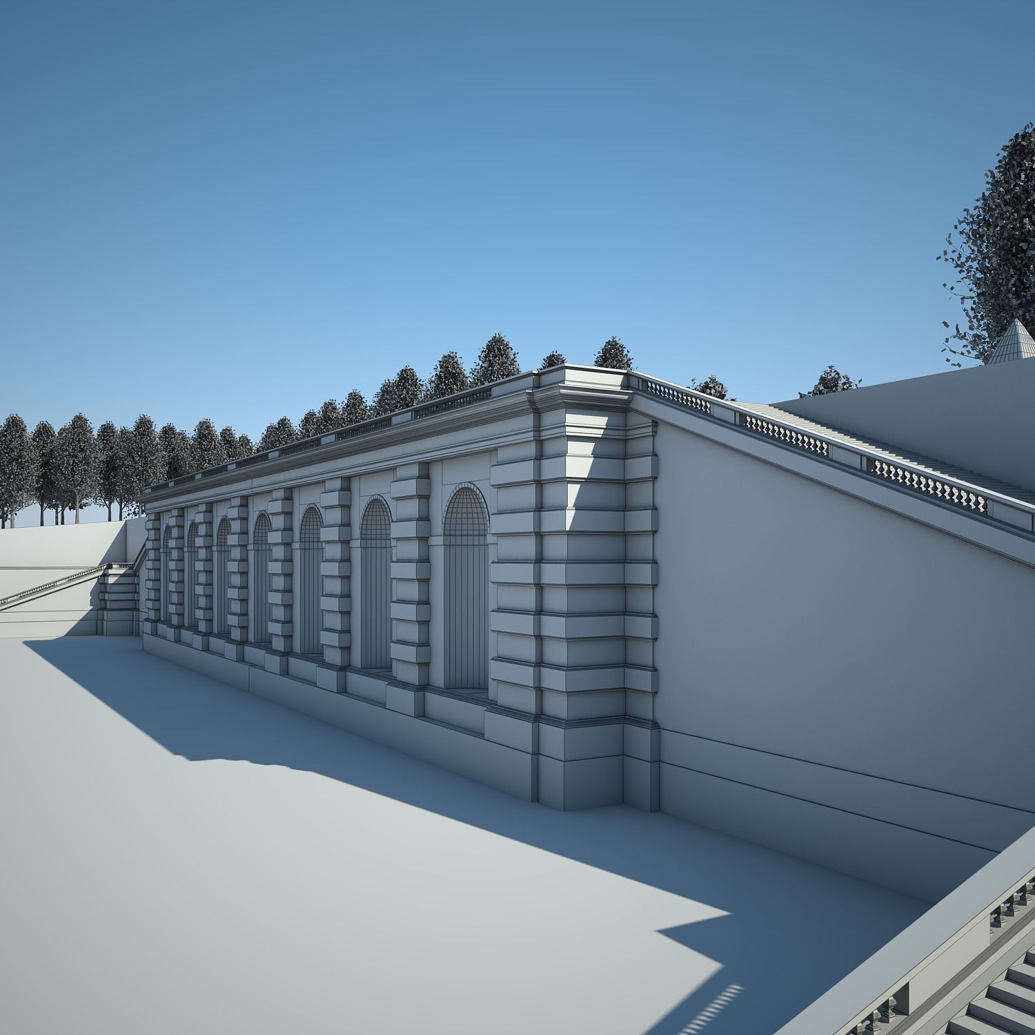 Chateau and Garden 3D model_83