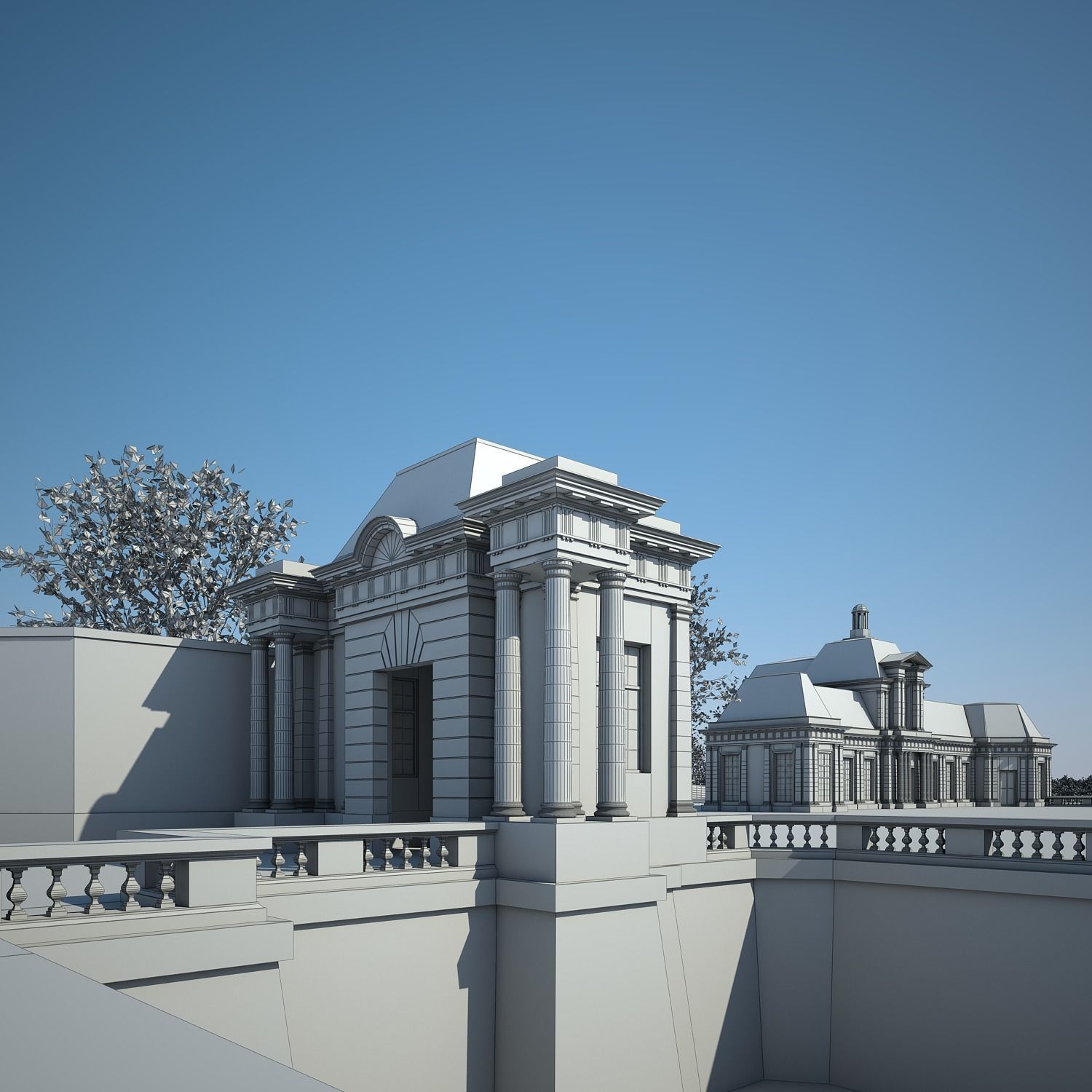 Chateau and Garden 3D model_51